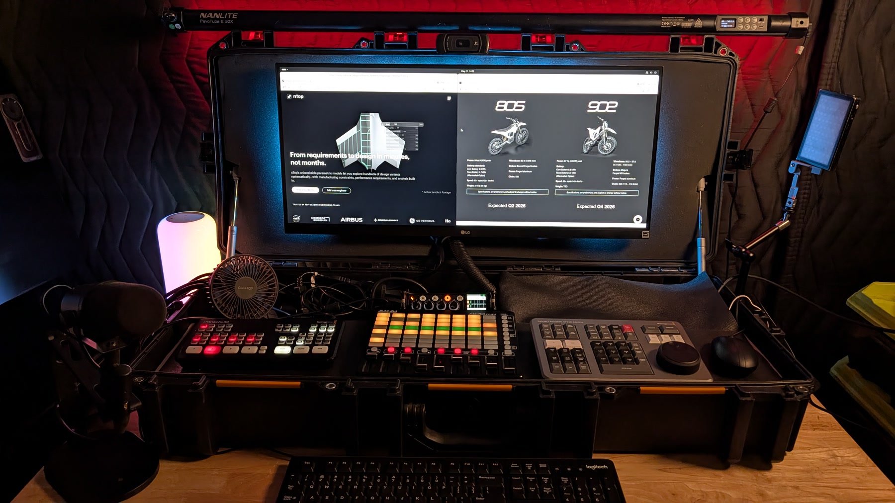 Tim Reha's portable production and AI studio