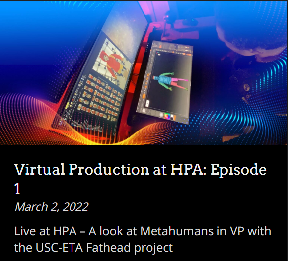 Wacom virtual-production MetaHuman pipeline